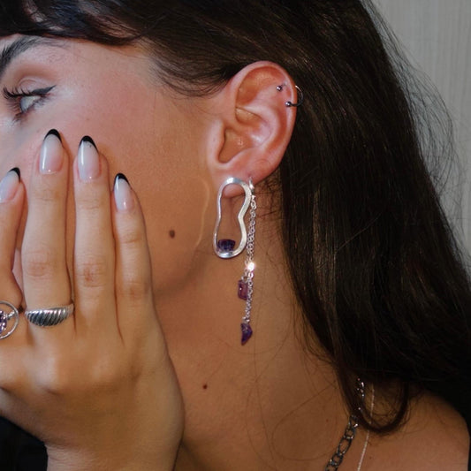 Brinco Ellos Ametista