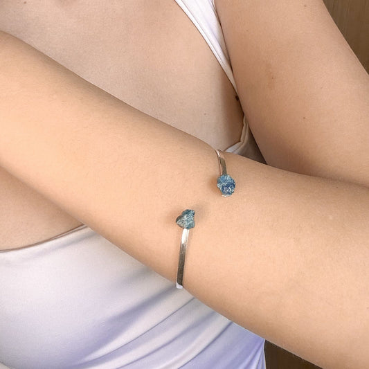 Bracelete Duo Apatita Azul