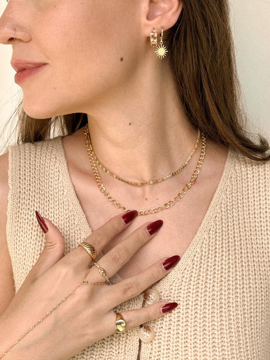 Choker Colors Cravejado Dourado