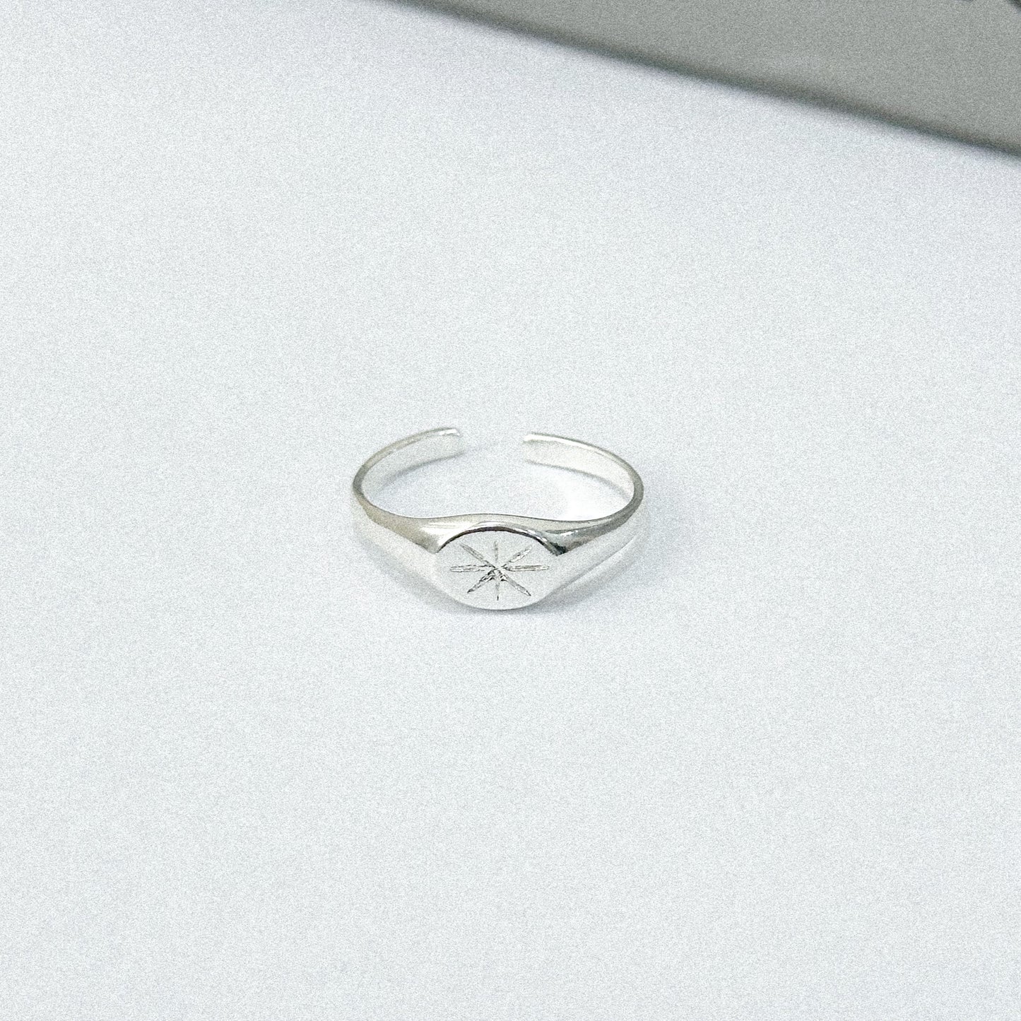 Anel Raio de Sol Prata